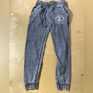 Salty Wave Collection Gray Jogger Pants Topsail Island NC Medium (GD)